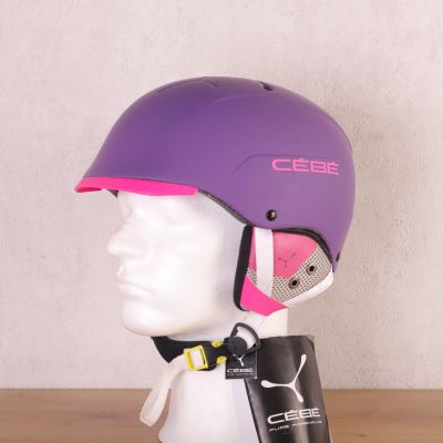 Cébé - contest visor matte violet 58-62cm