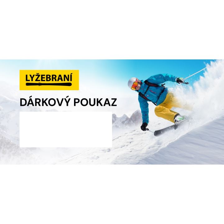 Lyžebraní Digitální dárkový poukaz 2000 Kč
